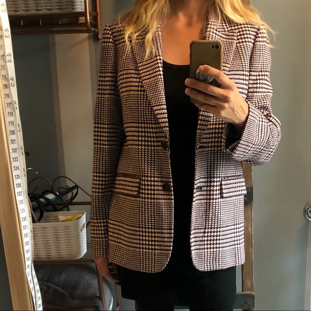 J. Crew Plaid Wool Blazer - Vintage Vibes